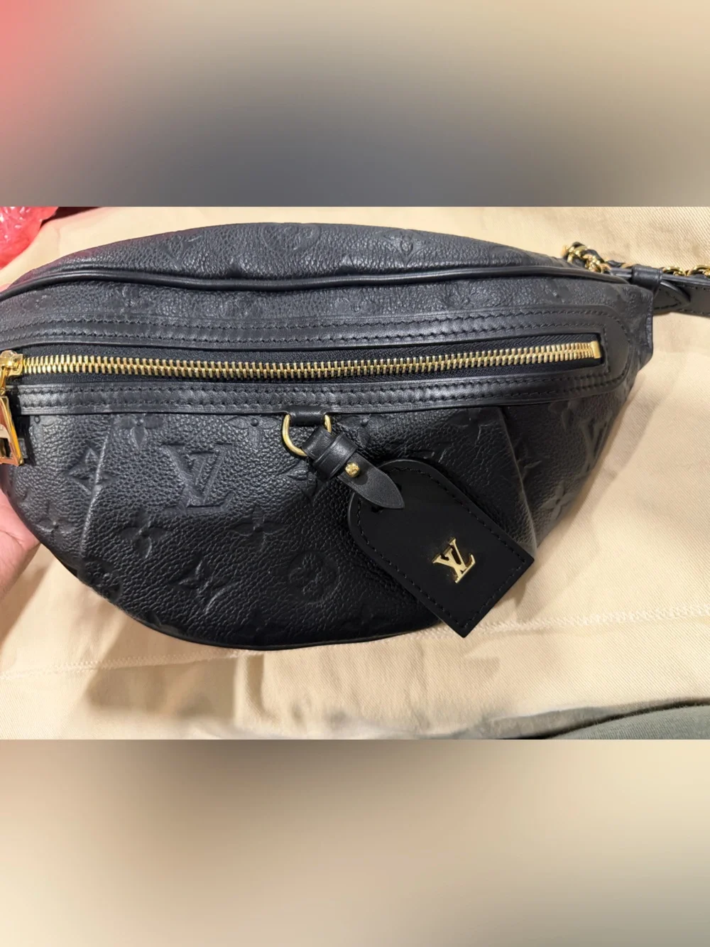 Louis Vuitton High rise bum bag black